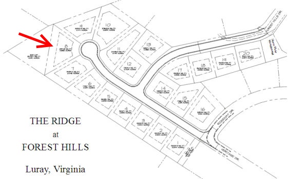 plat of The ridge at Forest Hills